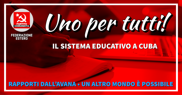 Uno per tutti - il sistema educativo a Cuba