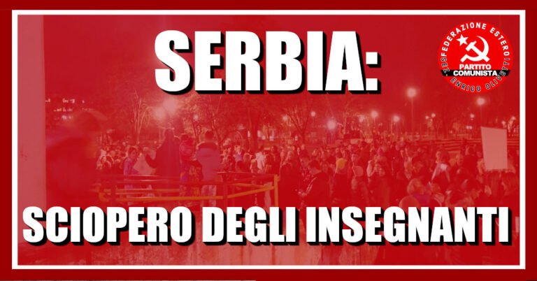 Proteste degli insegnanti in Serbia-Cover